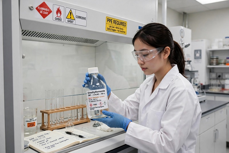 An toàn khi sử dụng DMF N,N-Dimethylformamide trong phòng thí nghiệm và nhà máy