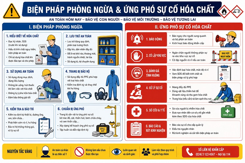 Biện Pháp Phòng Ngừa Ứng Phó Sự Cố Hóa Chất