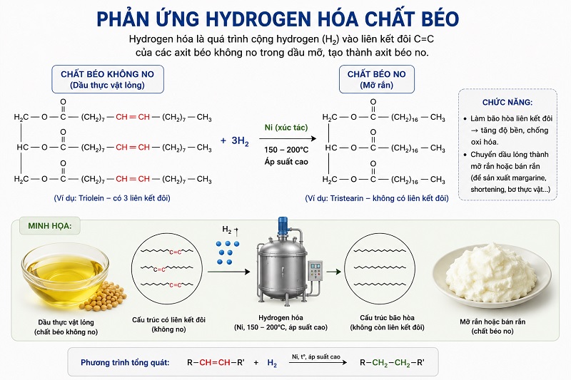 Phản ứng hydrogen hóa chất béo