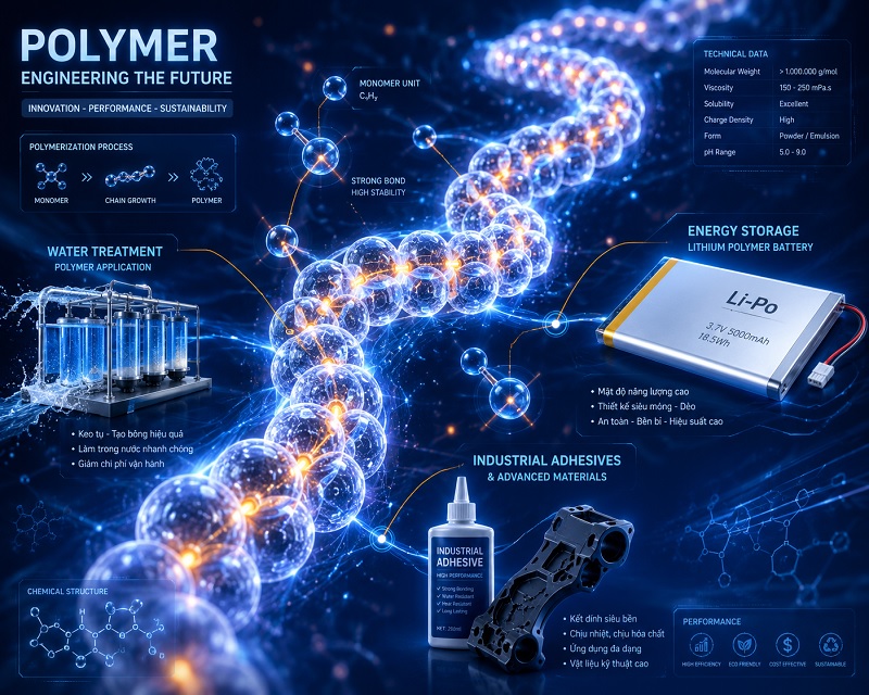 Polymer Là Gì? Cẩm Nang Toàn Tập Về Phân Loại, Tính Chất & Ứng Dụng Công Nghiệp