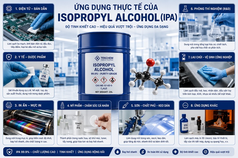 Ứng dụng của Isopropyl Alcohol