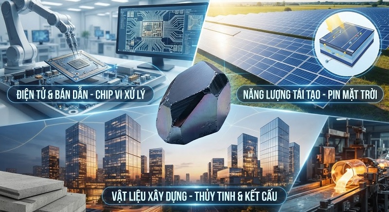 Ứng dụng của silic trong công nghiệp