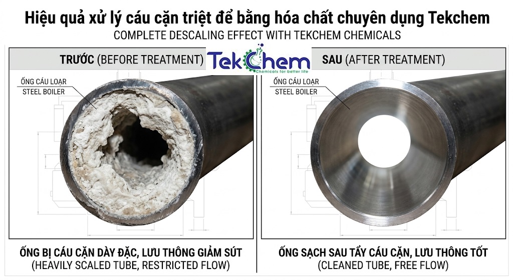 Xử Lý Cáu Cặn: Giải Pháp Toàn Diện Cho Lò Hơi, Tháp Giải Nhiệt Và Hệ Thống Đường Ống