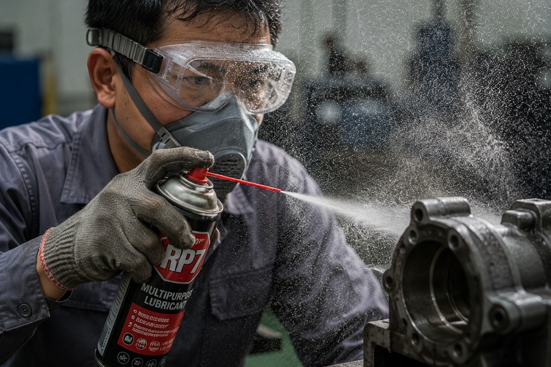 Luôn phải tuân thủ nghiêm ngặt việc đeo mặt nạ che toàn bộ khuôn mặt (Face Shield) để loại bỏ hoàn toàn nguy cơ hóa chất tiếp xúc với vùng mắt mũi.