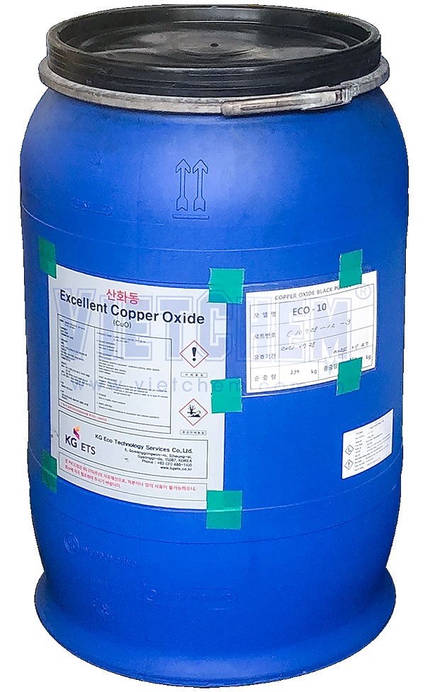 Copper oxide black (CuO) -ECO-10 Hàn Quốc 250kg 1 phuy