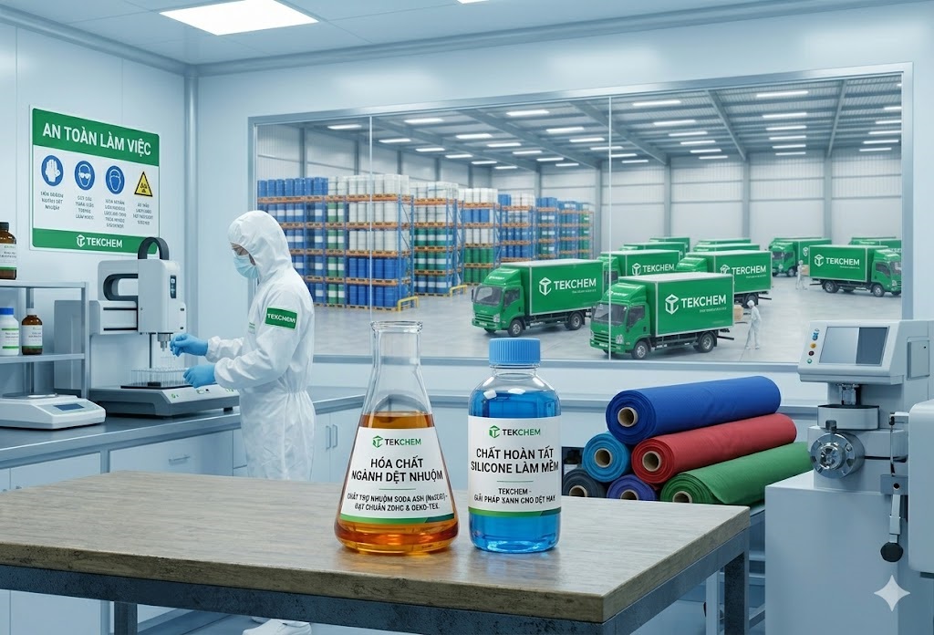 Hóa chất ngành dệt nhuộm Tekchem