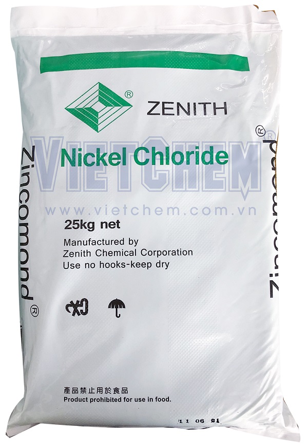Niken(II) chloride NiCl2.6H2O 98%, Đài Loan, 25kg/bao