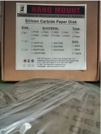 8" Disk Send Paper P1200Grit PSA, YoungJin