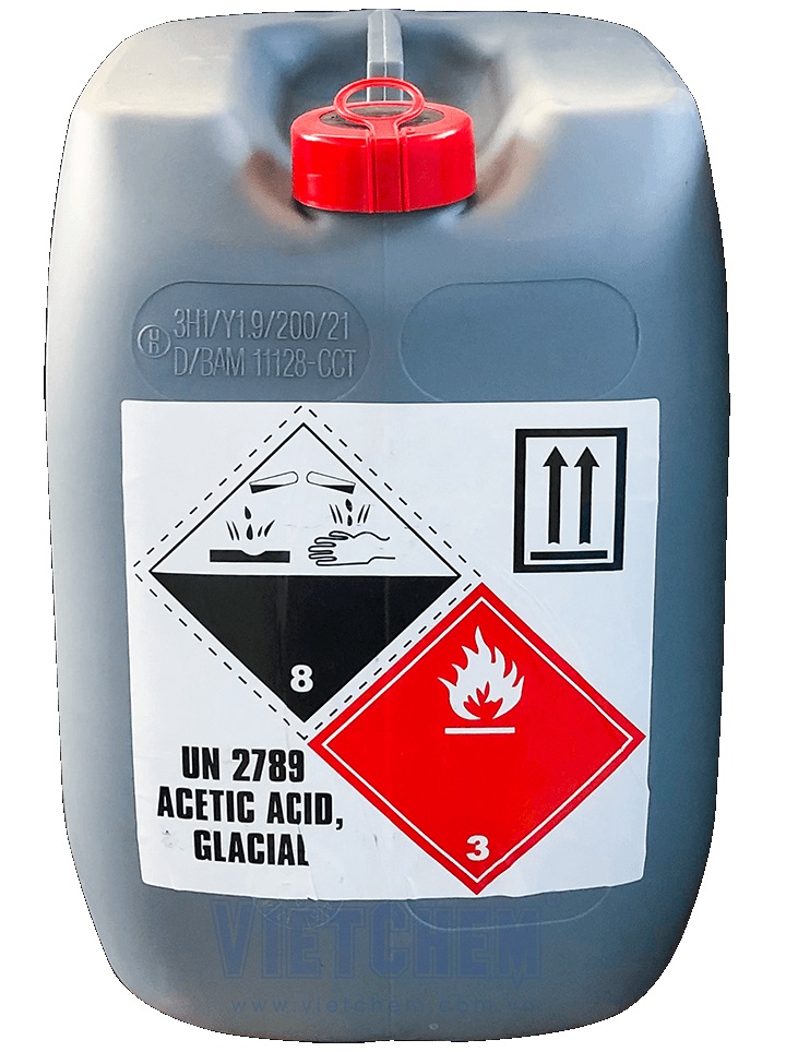 Acetic acid CH3COOH 99%, Đài Loan, 30kg/can 64-19-7