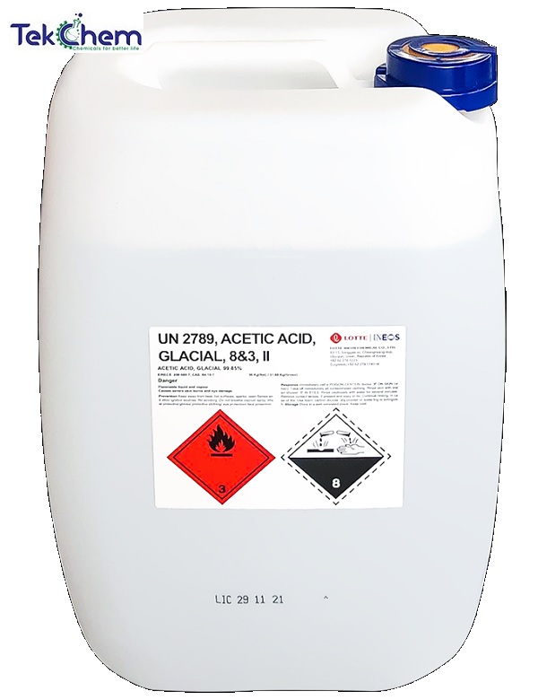 Acetic acid CH3COOH 99%, Hàn Quốc, 30kg/can
