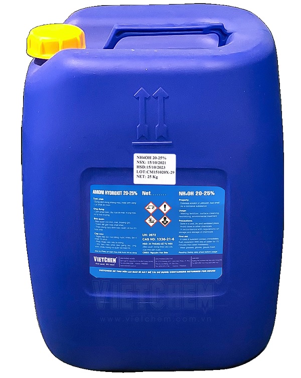 Amoni Hydroxit NH4OH 20 - 25% Việt Nam