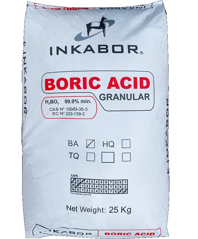Boric acid H3BO3 99% Mỹ bao 25kg
