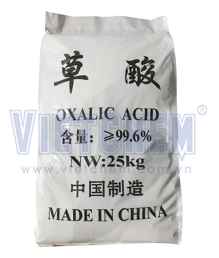 Acid oxalic C2H2O4 99,6%, Trung Quốc, 25kg/bao