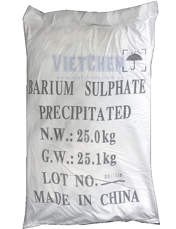 Barium sulfate BaSO4 98% Trung Quốc 25kg 1 bao