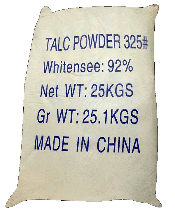 Bột talc Mg3Si4O10(OH)2 Trung Quốc 25kg 1 bao