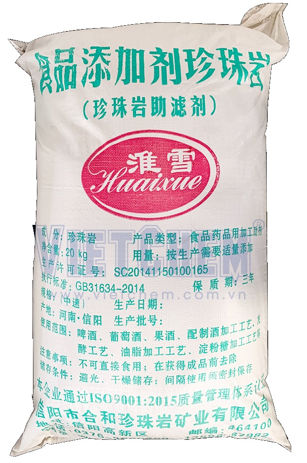Chất lọc muối ngọc trai perlite Trung Quốc 20kg 1 bao