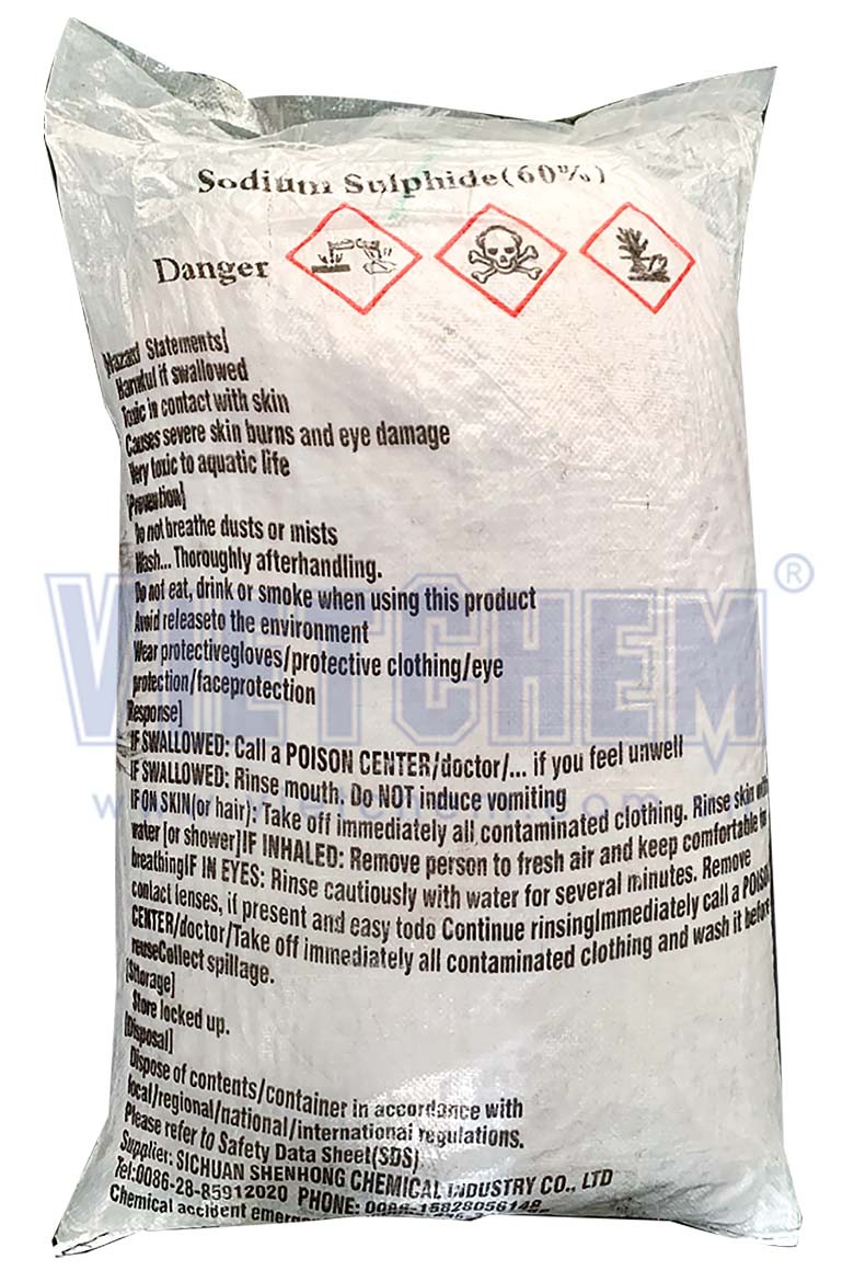 Sodium sulfide Na2S.3H2O 60%