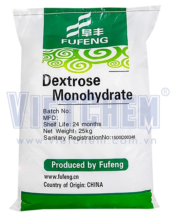 Dextro monohydrate C6H12O6 Trung Quốc 25kg 1 bao