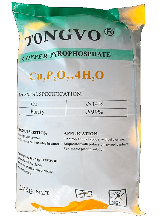 Đồng Pyrophosphate Cu2P2O7 Trung Quốc 25kg 1 bao