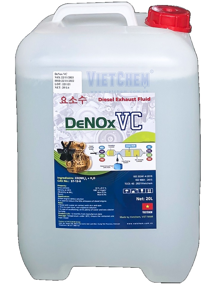 Dung dịch xử lý khí thải động cơ DeNox VC 20lit 1 can