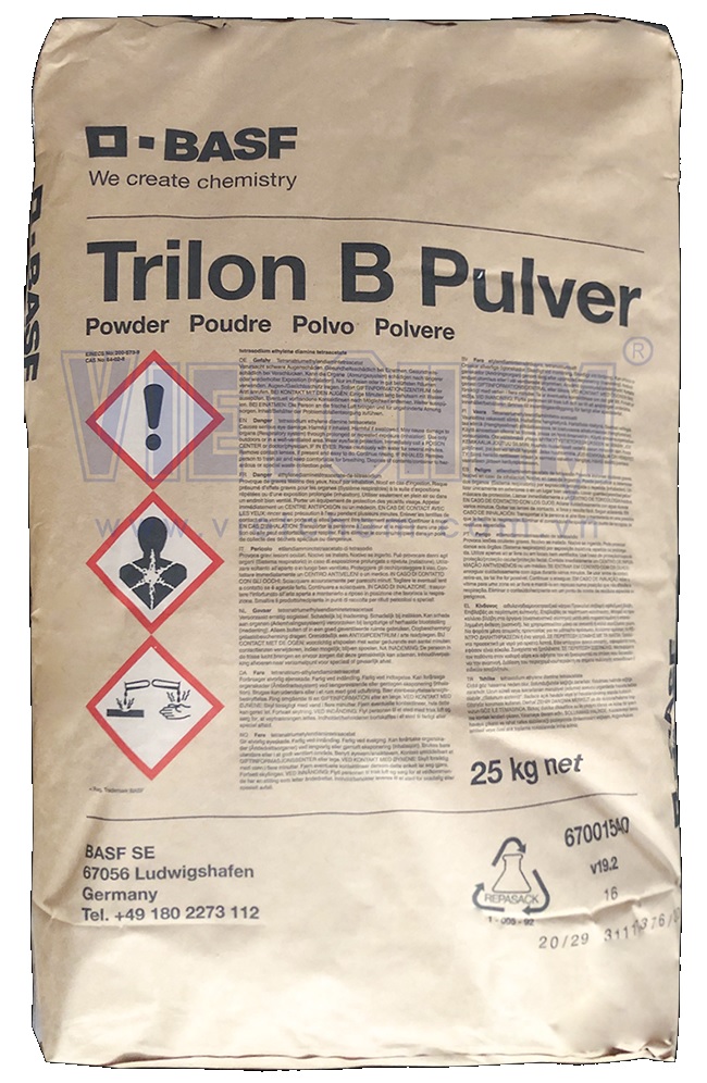 EDTA.4Na  Trilon B Pulver 98% Đức 25kg 1 bao