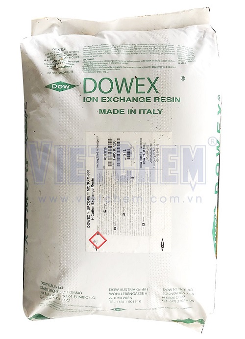 Hạt nhựa trao đổi Amberlite Mono C-600