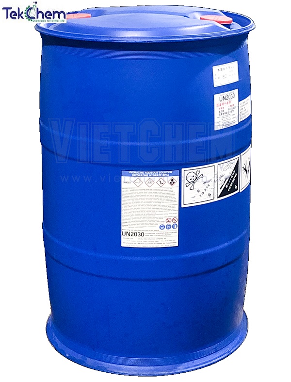 Hydrazine hydrate N2H4.H2O 80%, Pháp, 200kg/phuy