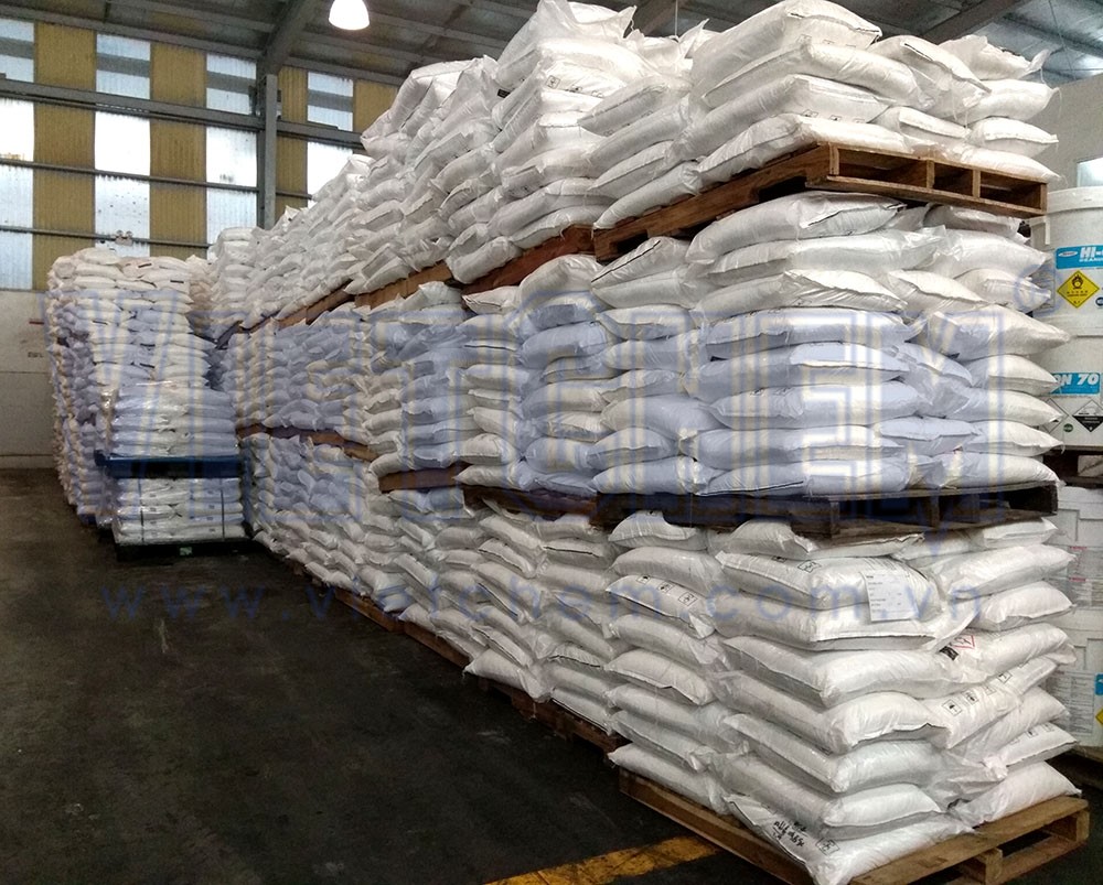 Magnesium chloride MgCl2 99% Trung Quốc 25kg 1 bao