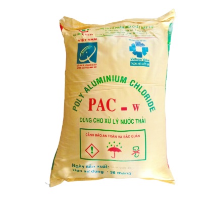 Poly Aluminium Chloride PAC vàng, Việt Nam, 25kg/bao