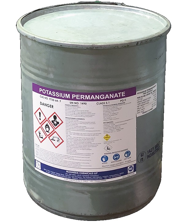 Potassium permanganate KMnO4 99% Ấn Độ 50kg 1 thùng
