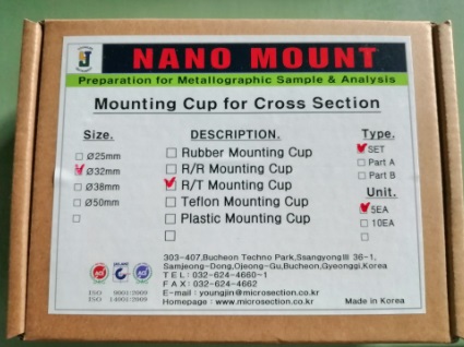 R/T Mounting Cup 32mm (5 EA/ bag), YoungJin