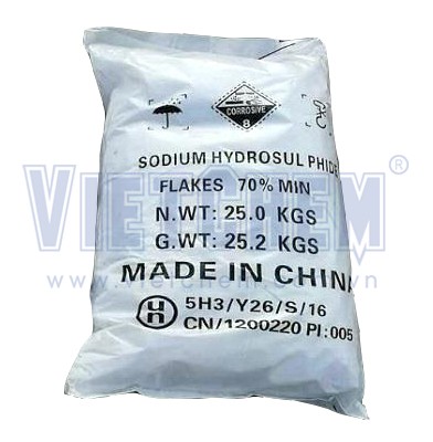 Sodium hydrosulphide NaHS 70% Trung Quốc 25kg 1 bao