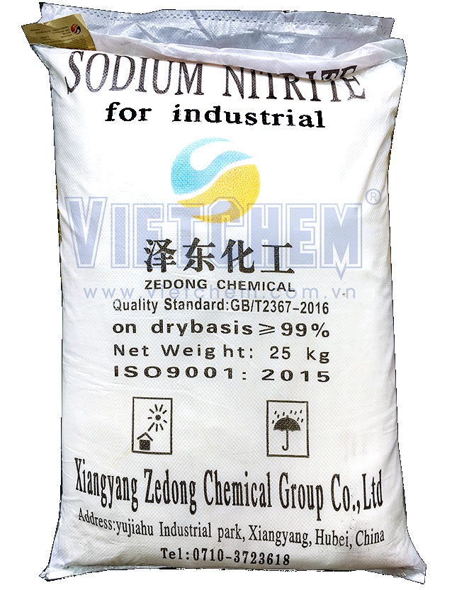 Sodium nitrite NaNO2 99% Trung Quốc 25kg 1 bao