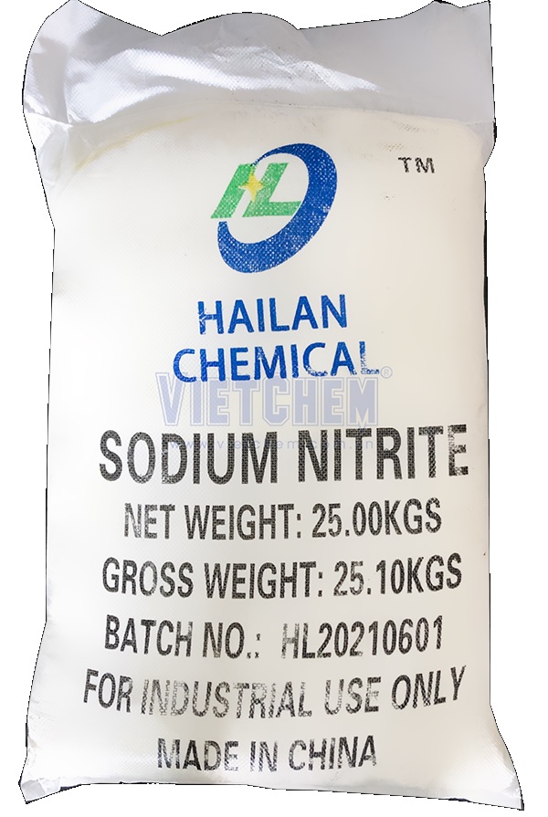 Sodium nitrite NaNO2 99% Trung Quốc 25kg 1 bao