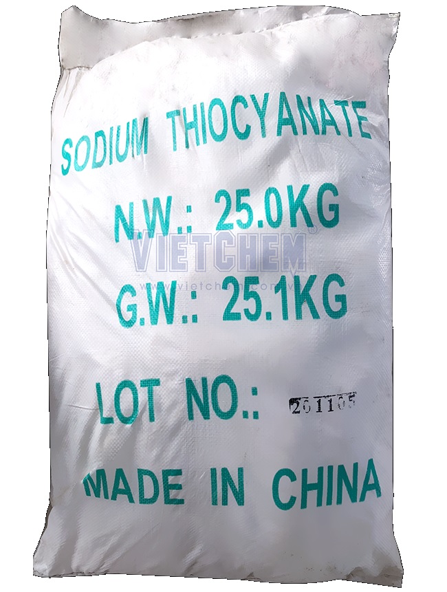 Sodium thiocyanate NaSCN 99% Trung Quốc 25kg 1 bao