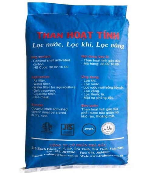 Than bột hoạt tính, Việt Nam, 25kg/bao 7440440