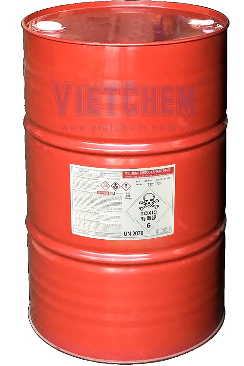 Toluene diisocyanate - TDI T80, C9H6N2O2, Hàn Quốc, 250kg/phuy