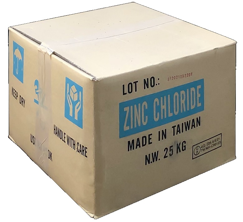 Zinc chloride ZnCl2 98% Đài Loan 25kg 1 thùng
