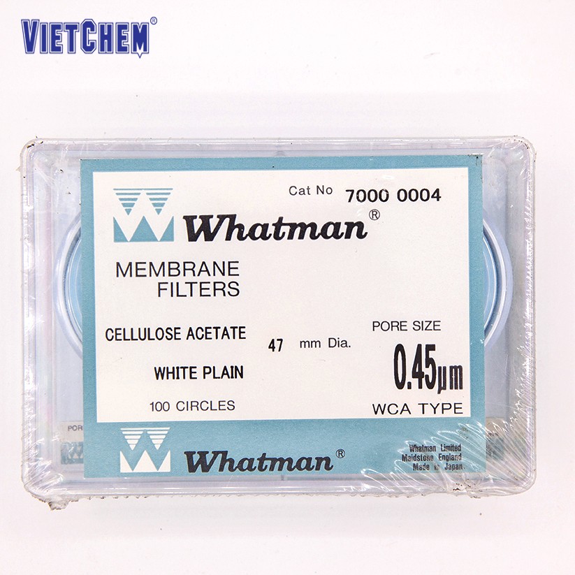 Màng lọc Cenluloz Nitrate 0.8µm, 47mm Whatman 7188004