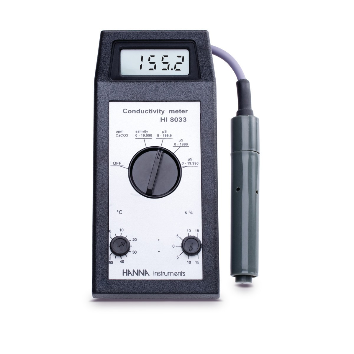 Máy đo EC/TDS cầm tay đa thang đo HI8033 Hanna