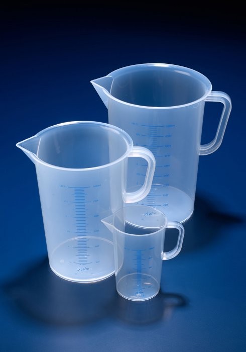 Ca nhựa có chia vạch PP 5000ml AZLON, Scilabware-Anh JPB5000P
