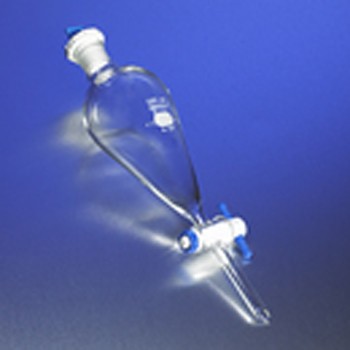 Phễu chiết quả lê 100ml, khoá PTFE - Isolab Đức 031.02.100