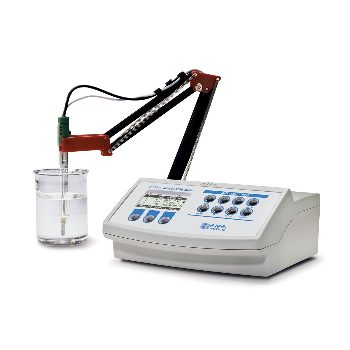 Máy đo pH/ORP/ISE/Nhiệt độ để bàn HI3221 Hanna