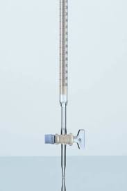 Buret khóa thủy tinh 100ml, vạch chia 1/10, loại AS- Schott 243293906