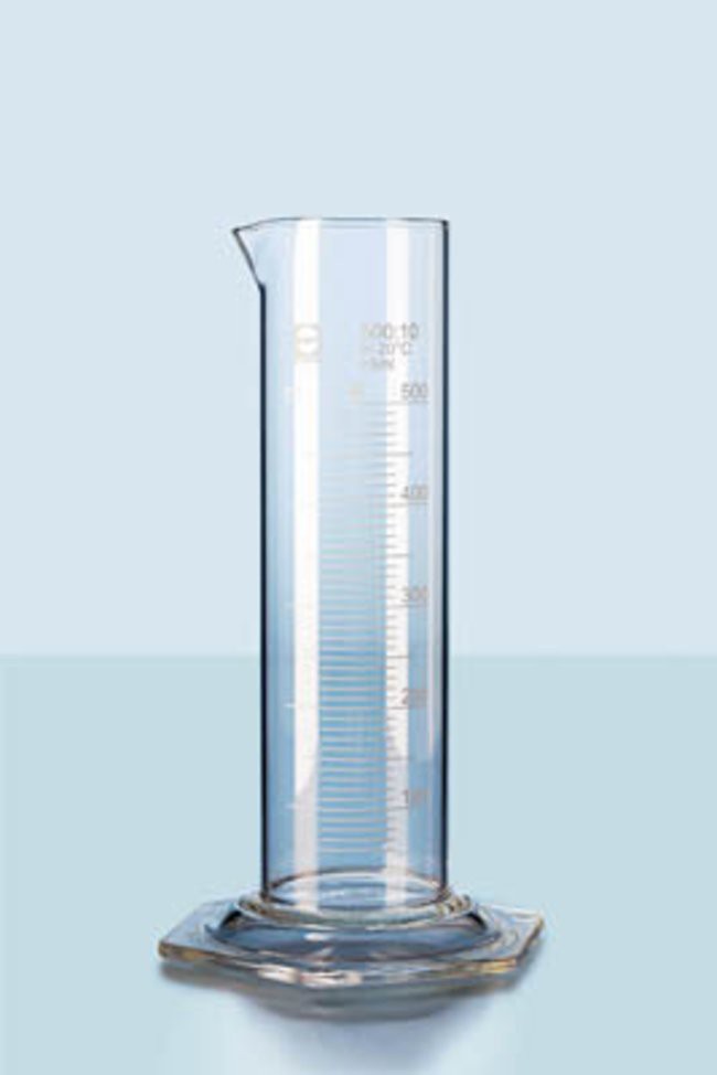 Ống đong thủy tinh thấp thành 500ml Duran. 213954408