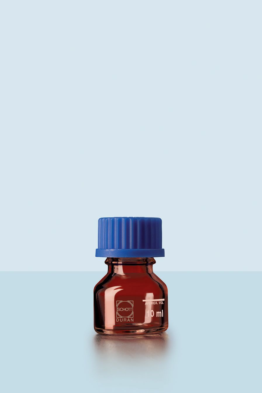 Chai trung tính nâu 10ml, GL 25, có nắp Duran 218060856