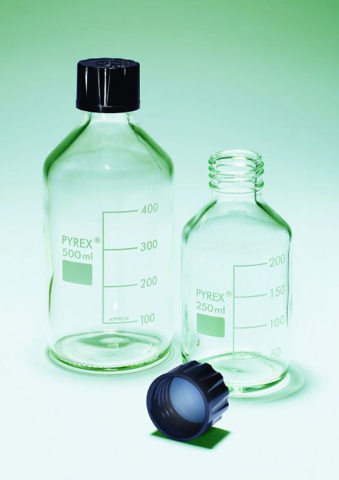 Chai thủy tinh nắp nhựa phenolic cổ 30mm, 500ml PYREX 1515/08D