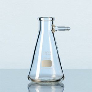 Bình tam giác, có nhánh hút CK 250ml Duran 212013602