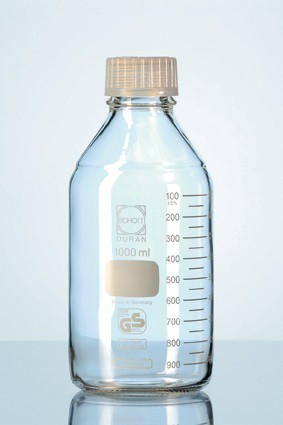 Chai trung tính phủ PU, có nắp và vòng đệm  GL45 500ml Duran 218054454