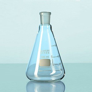 Bình tam giác cổ mài, 19/26 100ml  chưa có nút Duran 241932405